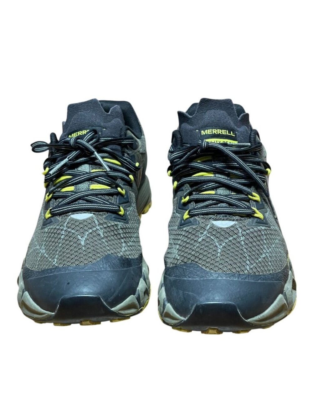 Merrell Agility Peak Flexconnect Trail Running Shoes Black & Yellow Mens Size 8 - Picture 2 of 11